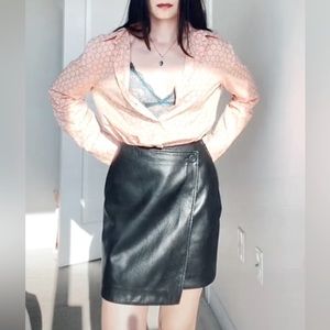 Vegan leather skirt